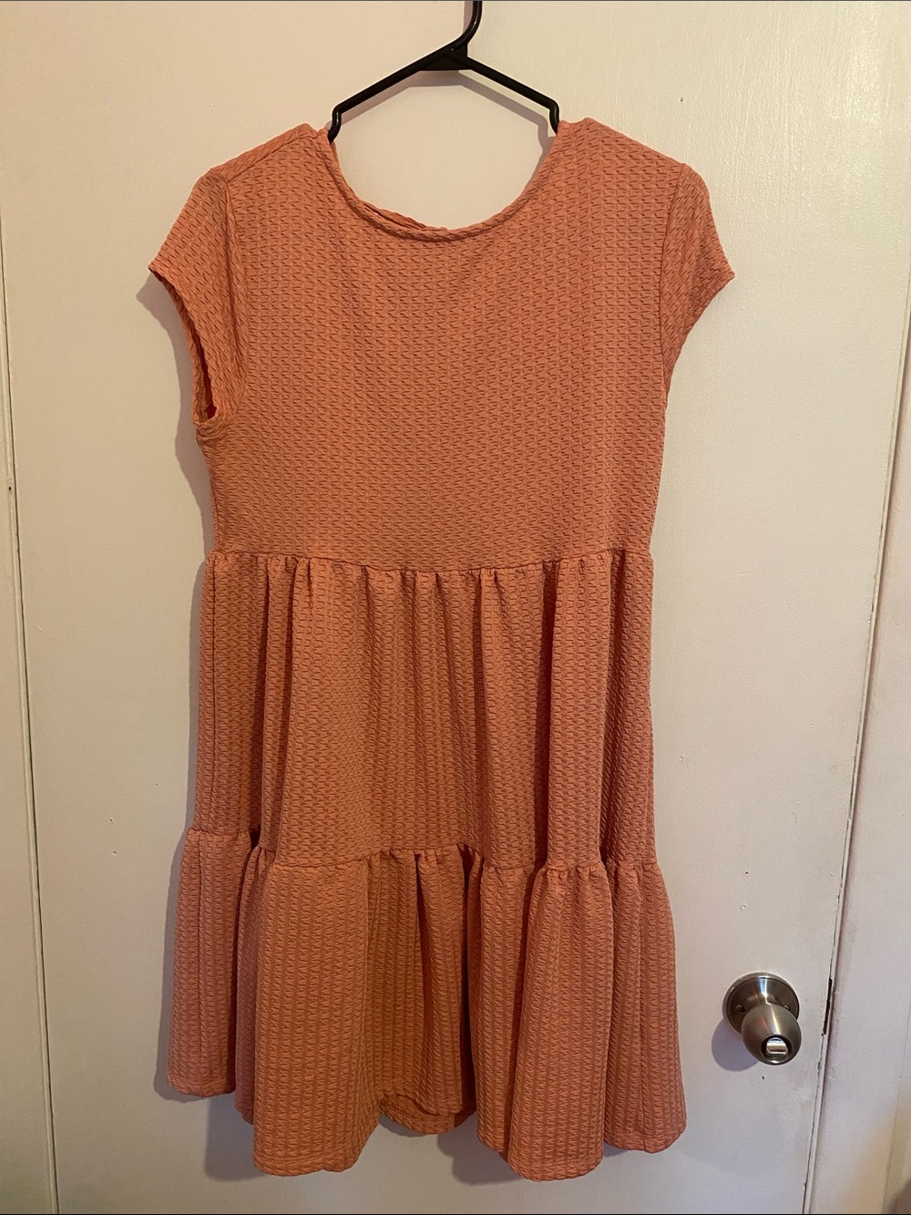 Ardene Peach Textured Tiered Girls' Dress